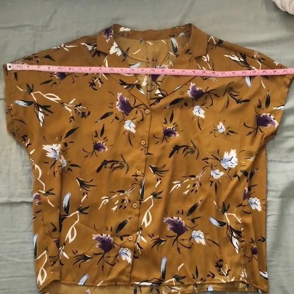 Mustard Yellow Viscose Dolman Top - Picture 5 of 7